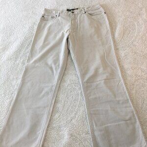 Izod Jeans, Straight leg, cream corduroy pants, 33/30